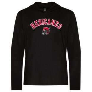 Hericanes Long Sleeve Hooded T-Shirt - Black Product Image